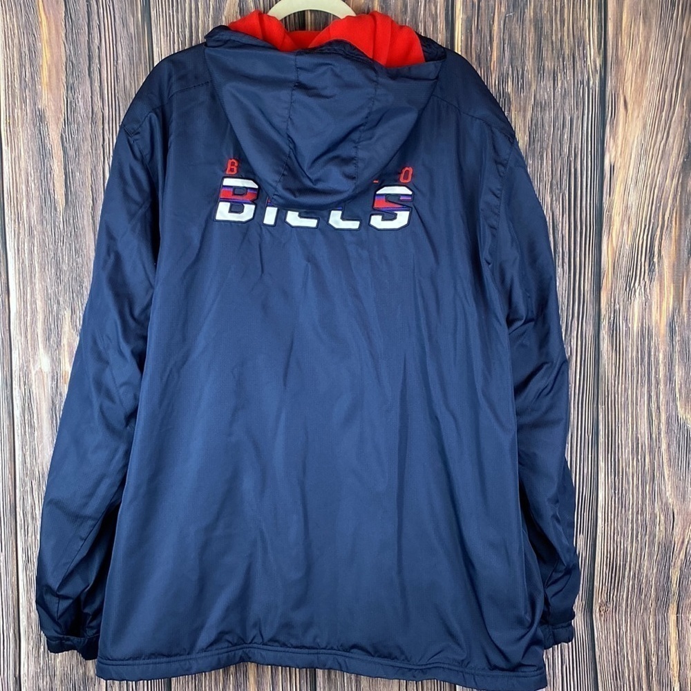 Official NFL Buffalo Bills ‘On Field’ Fleece Lined Hooded Polyester Jacket- 2XL - Picture 6 of 12
